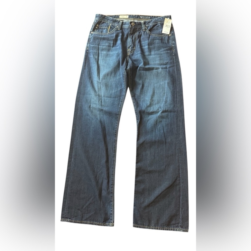 AG Adriano Goldschmied The Hero Relaxed Fit Mens Jeans Size 32x34 Blue Denim USA